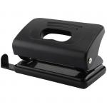 Дырокол 10 л., пластиковый, черный, с линейкой, P_7114/222111