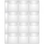 Лист для альбома OfficeSpace "Optima" на 12 монет 60*60, 180мкм, 245278