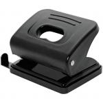 Дырокол 20 л., пластиковый, черный, с линейкой, P_7116/222110