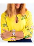 00391 Блуза из вискозы ярко-желтая.