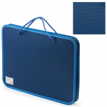 *Папка на молнии пластиковая с ручками BRAUBERG А4, 350*270*45 мм, фактура бисер, синяя, 225163