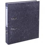 Папка-регистратор OfficeSpace, 50 мм, мрамор, черная, 153194