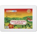 Цветик Доска для лепкис бортиком, формат А4, белая