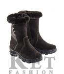 Сапожки подростковые, коричневые, литая подошва