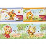 Альбом для рисования 12 л. А5 на скрепке Мультяшки. Питомцы, А12м_9023