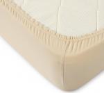 Простыня на резинке 140*200*20 трикотаж (пл.120) бежевый