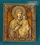 15024 Икона "Бож.мат. Смоленская" из бересты 63 * 80 мм
