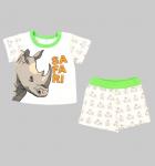LEADER KIDS, КОМПЛЕКТ (футболка+шорты) "Сафари", (молочн/набивка)