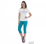 Бриджи из плащевки, с накладными карманами, низ с отворотом.