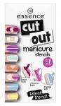 Наклейки для ногтей cut out manicure stencils