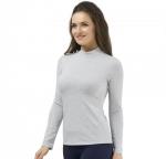 Топ с воротником стойка и длинным рукавом