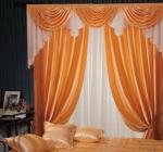 Комплект штор Агата премиум золотой