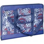 Папка художника А3 ArtSpace, синий с рисунком, ткань, с карманами, 241282