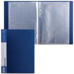 Папка  20 вклад. BRAUBERG Contract, синяя, вкладыши - антиблик, 0,7мм, бизнес-класс, 221772