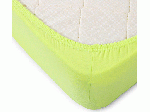Простыня на резинке 140*200*20 трикотаж (пл.120) салатовый