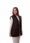 Жилет ALTRO стеганый б/воротника коричневый