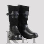 Монголки высокие черные, литая подошва