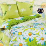 Комплект постельного белья 1,5-спальный поплин / Июльское утро 3D