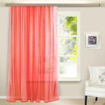 Штора вуаль 150*260 см красная