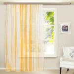 Штора Органза 150*260 см со шторной лентой карамель