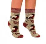 Носки вязаные арт.7411007-01 овечья шерсть СНЕГИРЬ