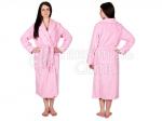 Халат взрослый махровый женский классический РОЗОВЫЙ
