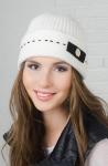Шапка BL с отворотом женская "Бант репсовый 3"