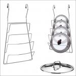 *Подставка д/крышек навесная на рейлинг 20*37 см