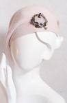 Берет женский "Брошь бронзовые розочки"