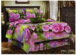 Комплект постельного белья бязь 3D / Розы на воде