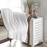 MISLI (бел) 100х150см Плед вязаный детское