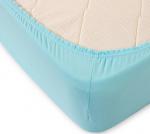 Простынь трикотажная на резинке.