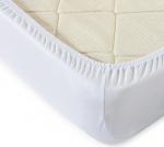 Простынь трикотажная на резинке.