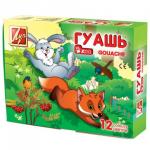 Гуашь ЛУЧ Zoo, 12 цветов по 15 мл, без кисти, картонная упаковка, 19 с1252-08