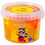 Песок для лепки Мульти-Пульти "Магический песок", желтый, 500 г, 2 формочки, ПС_15802