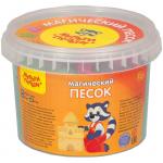 Песок для лепки Мульти-Пульти "Магический песок", изумрудный, 500 г, 2 формочки, ПС_16785