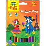 Фломастеры Мульти-Пульти Енот во Франции, 12 цв., смываемые, картон, европодвес, WP_10716