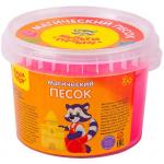 Песок для лепки Мульти-Пульти "Магический песок", розовый, 500 г, 2 формочки, ПС_16783