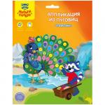Аппликация из пуговиц 19*22 Мульти-Пульти Павлин, AP_15784