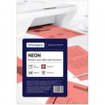 Бумага цветная OfficeSpace neon А4, 80 г/м2, 50 л. (розовый), 245197