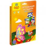 Аппликация-картина из пайеток Мульти-Пульти Бабочка и пчелка, AP_15223