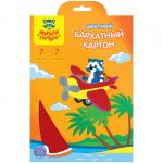 Картон бархатный A5, Мульти-Пульти, 7 л., 7 цв., в папке с европодвесом, КБ7А5_11090