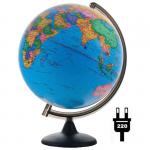 Глобус политический Глобусный мир, 32 см, с подсветкой на круглой подставке, 10031