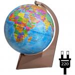 Глобус политический Глобусный мир, 21 см, с подсветкой на треугольной подставке, 10278