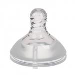 Антиколиковая силиконовая соска, с широким горлом, от 0 мес.