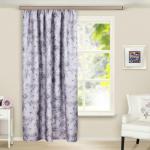 Штора портьерная Ромашки блэкаут серый 135*260*1 шт.