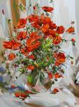"Букет маков" живопись на холсте 30*40см