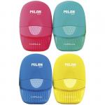 Ластик с щеточкой Milan "Capsule", овальный, синтетический каучук, 53*35*18мм, 4900116