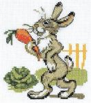 "Klart" набор для вышивания 6-068   "Зайка с морковкой"