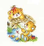 "Веселая рыбалка" Набор для вышивания крестом